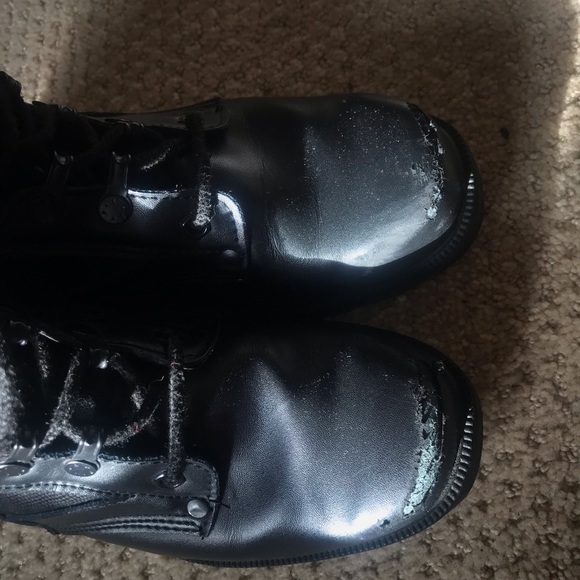 Steel Toe black boots - Picture 3 of 3